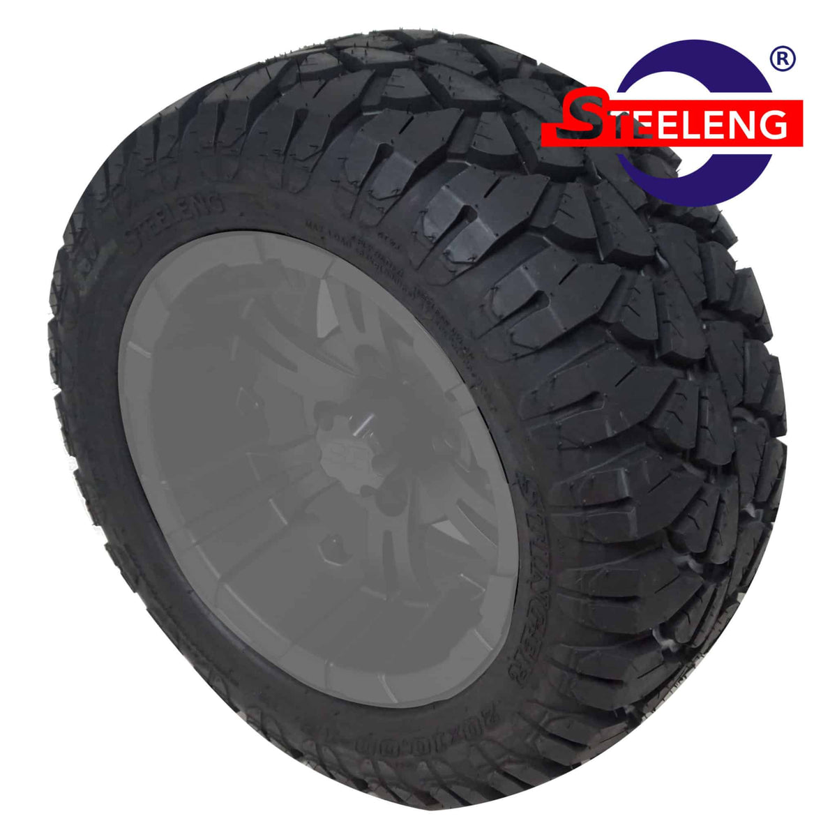 STEELENG 20″x10″-12″ STINGER Hybrid AT Tire DOT approved — alternate angle / pack shot (SKU TR1204)