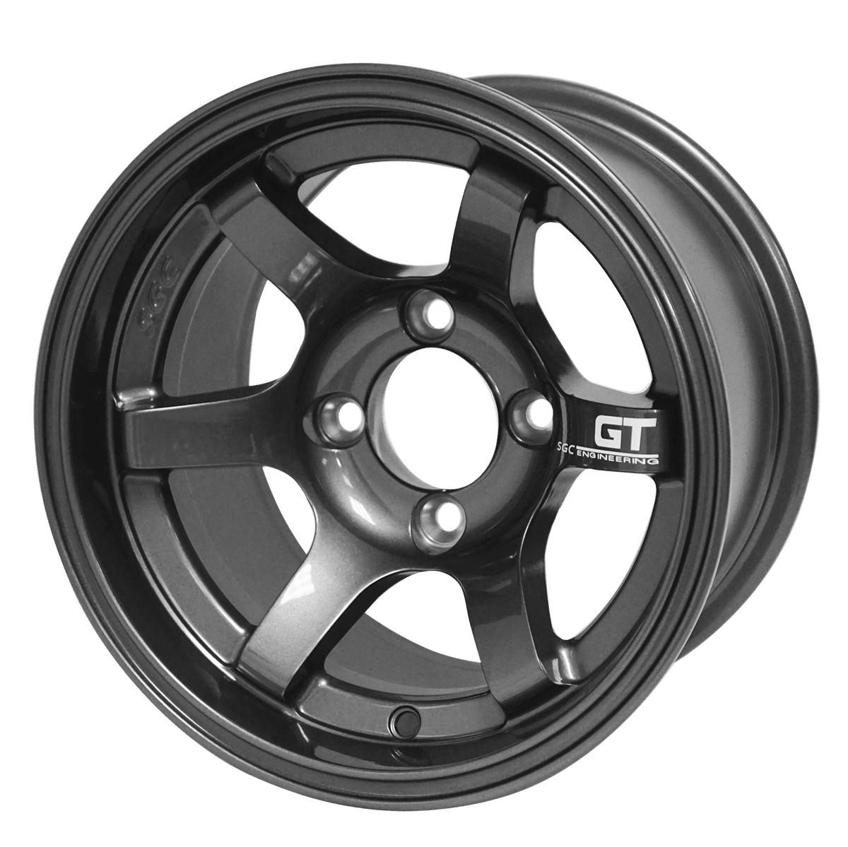 STEELENG 12″ GT Machined/Gunmetal Wheel + 20x10-12 Gecko Street Tire Combo — matching WH1211 wheel-only product photo