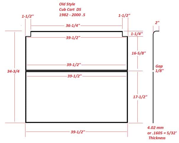 STEELENG Windshield Tinted Foldable for Club Car DS (1982-2000.5) — alternate angle / detail (SKU WSDS01)