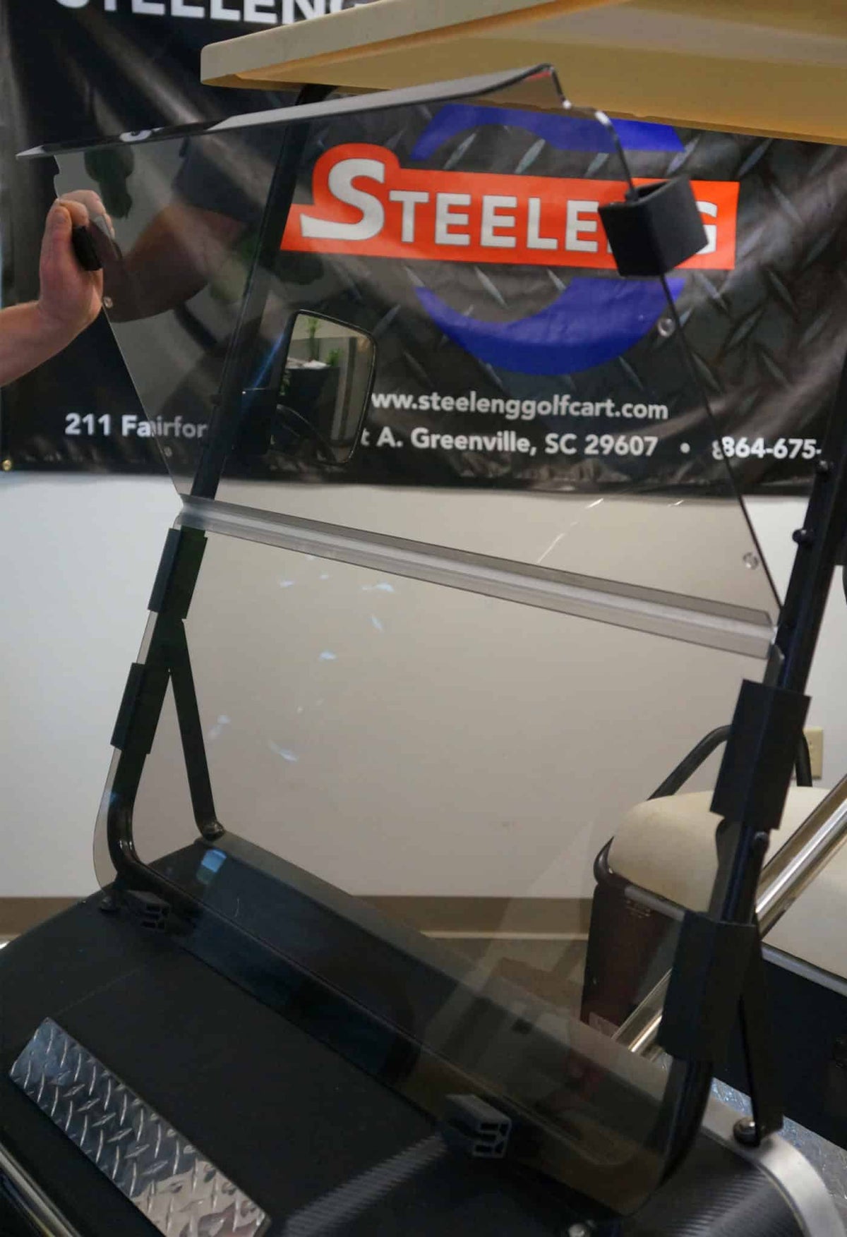 STEELENG Windshield Tinted Foldable for Club Car DS (2000.5-up) — second view, part WSDS02
