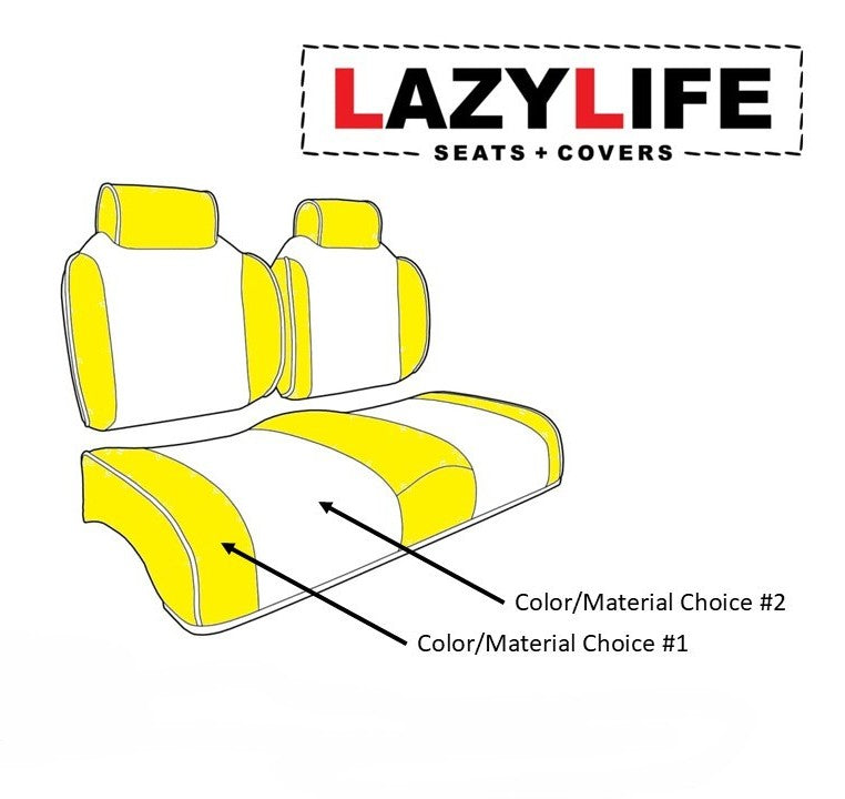 Exclusive Two-Tone Bench Back Seats with Headrest