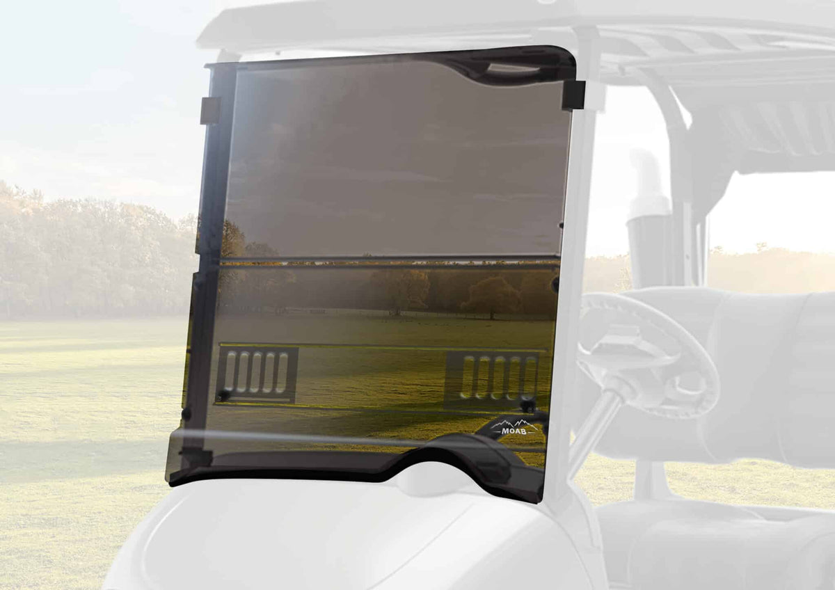 STEELENG MOAB Vented Windshield Tinted Foldable for EZGO RXV (2008-2022) — second view, part WSRX10