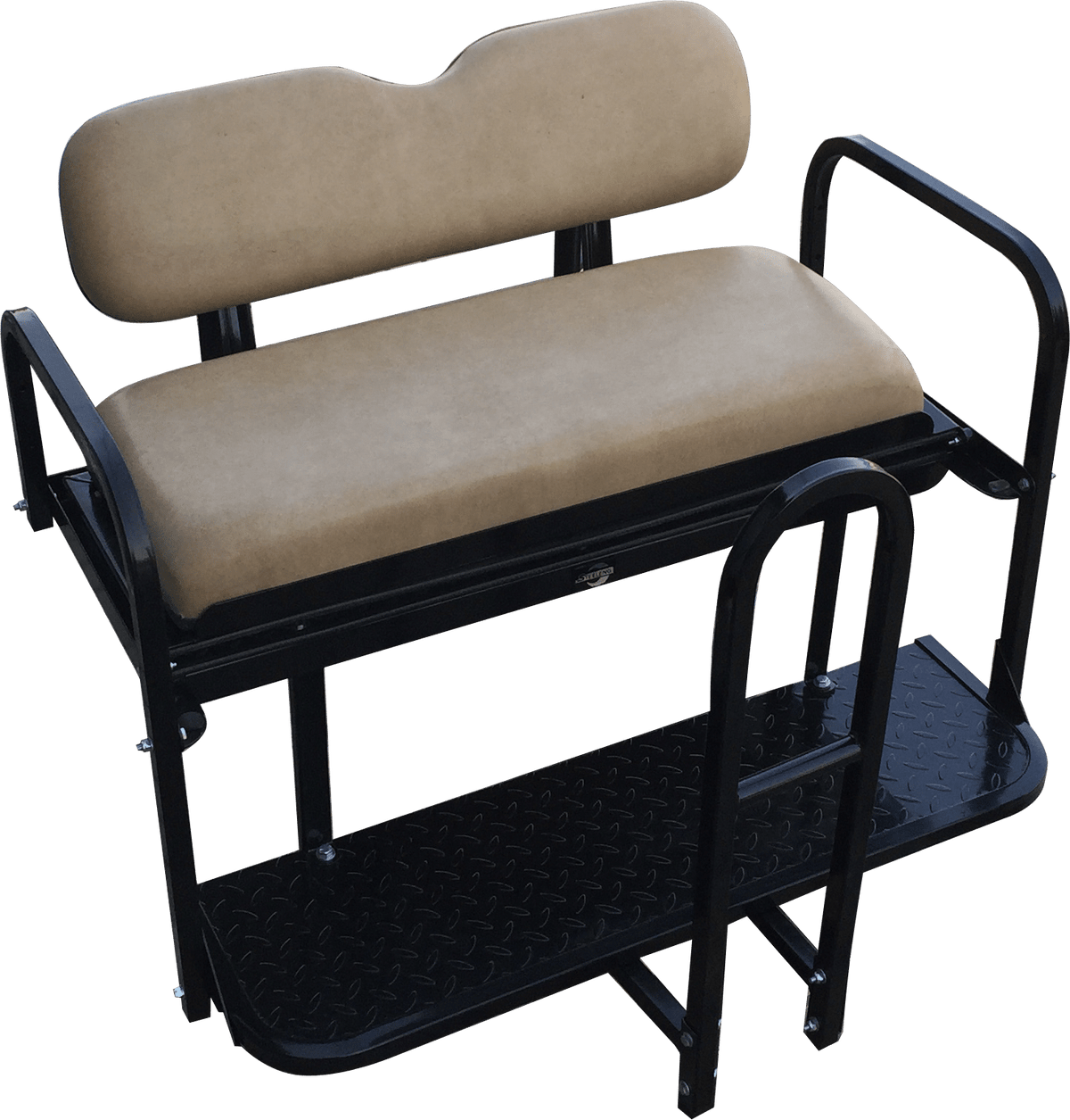 STEELENG NOMAD Rear Flip Seat, Club Car Precedent and Tempo (Replacement Roof — alternate view, part BNDL-SFPR10-SC0020