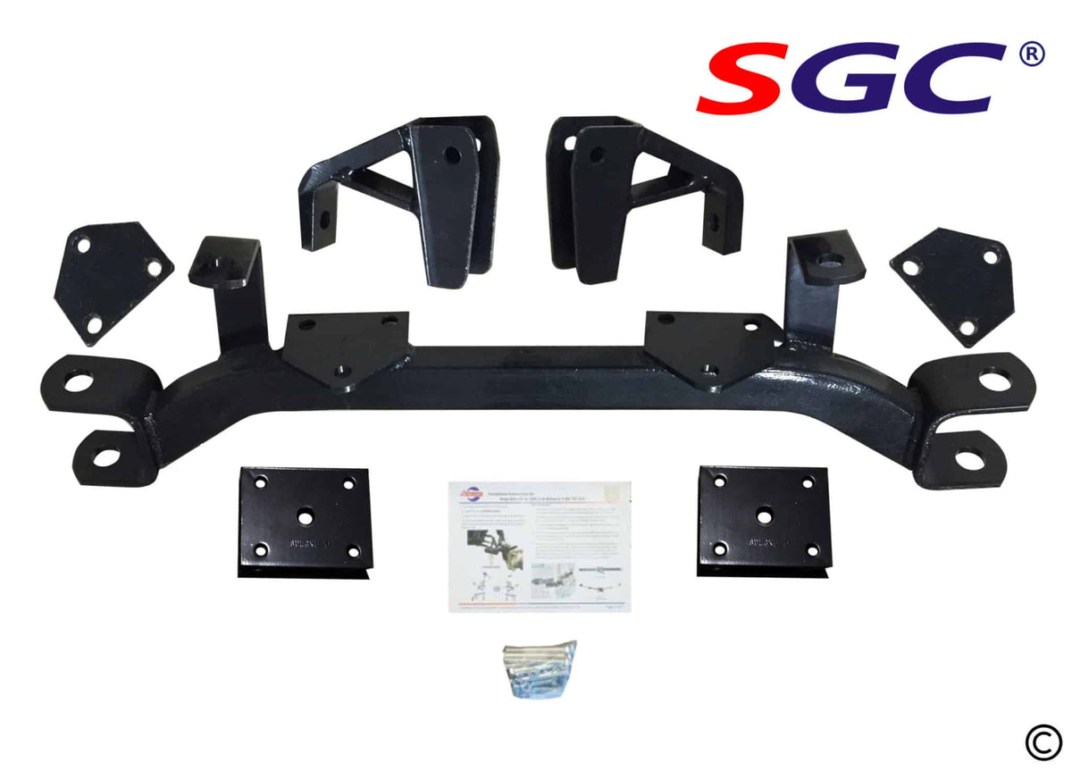 STEELENG Lift kit, 4-inch Drop Axle kit for EZGO TXT (1994-2001.5) Gas — alternate view, part LKTX03