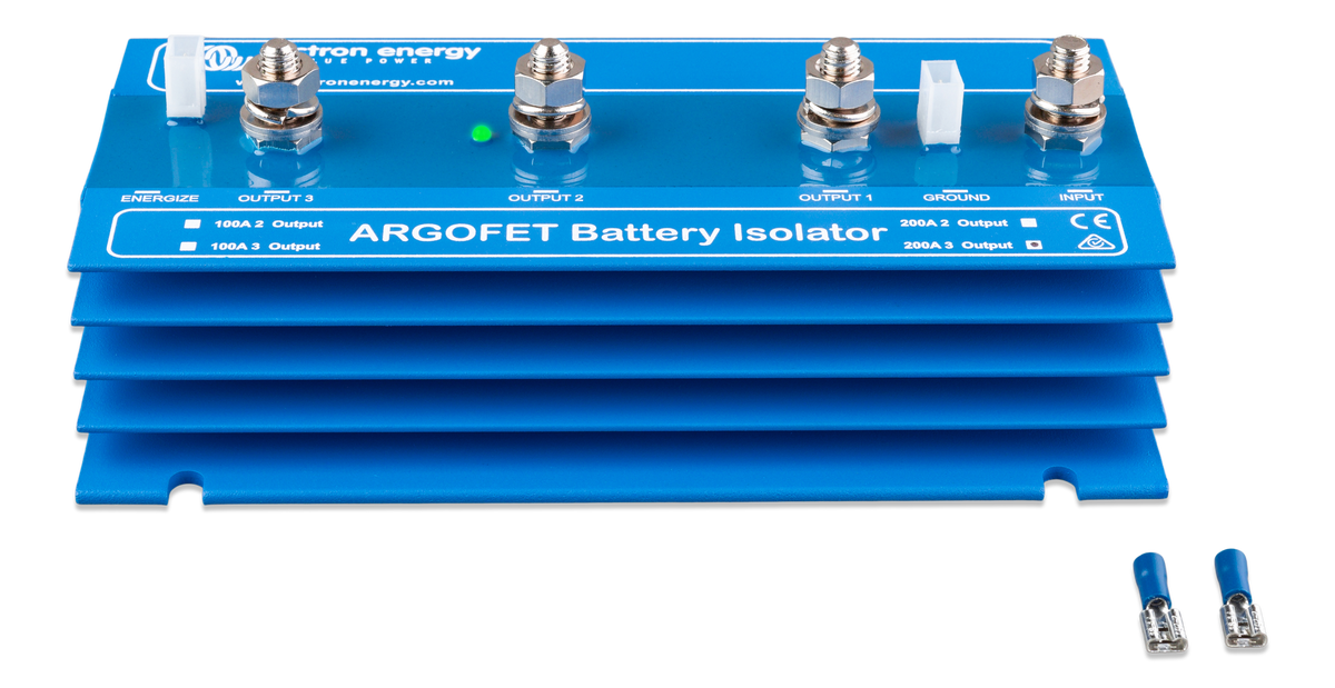 Victron Argofet 200-3 Three batteries 200A — Victron OEM alternate angle (SKU ARG200301020)