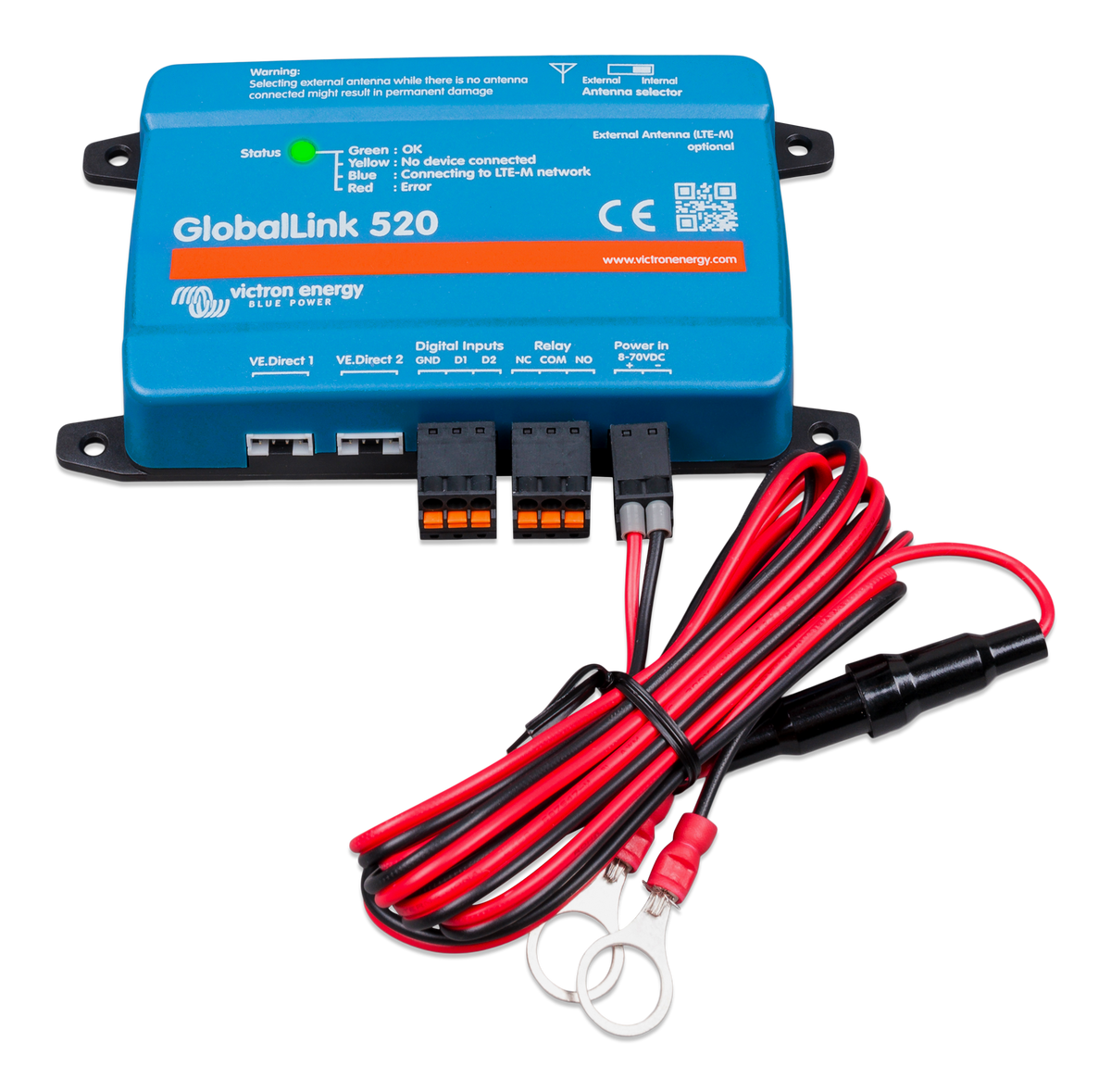 Victron GlobalLink 520 (incl. 5 year activated simcard) — Victron OEM alternate angle (SKU ASS030543020)