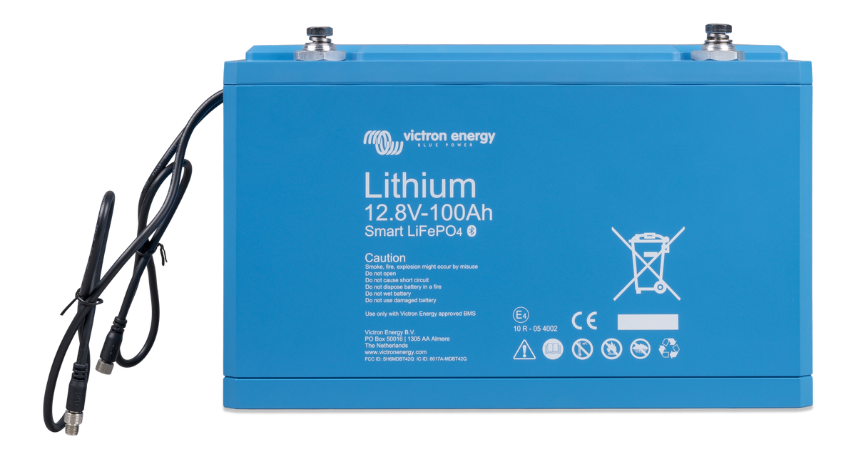 Victron LiFePO4 battery 12.8V/100Ah - Smart — Victron OEM alternate angle (SKU BAT512110610)