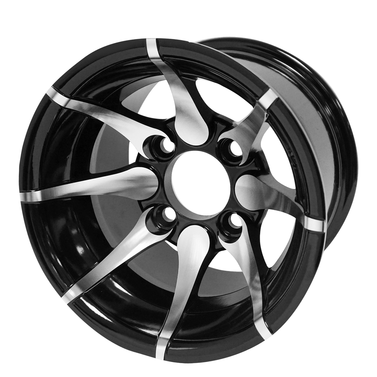 STEELENG 10″ Kraken Machined/Black Wheel – Aluminum Alloy / STEELENG 18″x8.5″-10″ (205/50-10) GECKO Street Tire (Wheel + Tire Combo) — WH1005-Kraken-MB.png