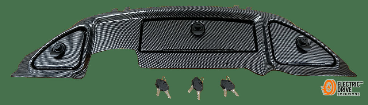 STEELENG Club Car Precedent Replacement Carbon Fiber Dashboard w/ Locking Glove Boxes (2004-2008) — Electric Drive Solutions