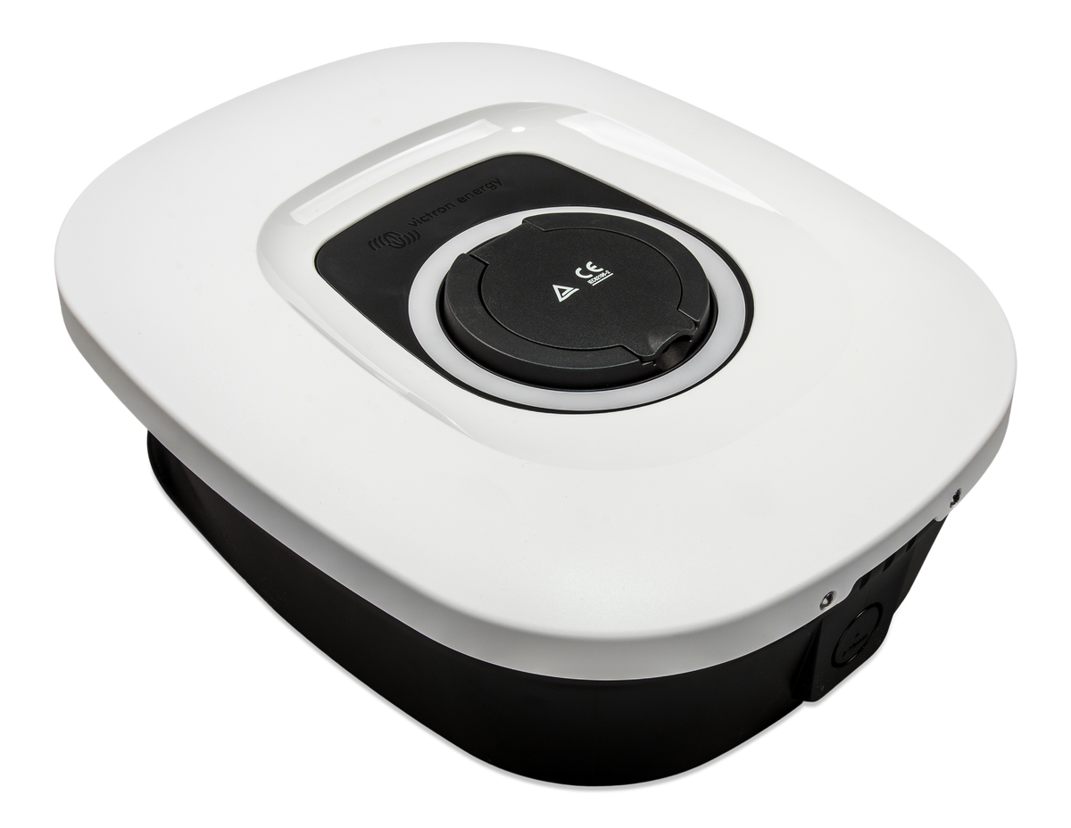 Victron White front for EV Charging Station NS — Victron OEM alternate angle (SKU EVC200300410)