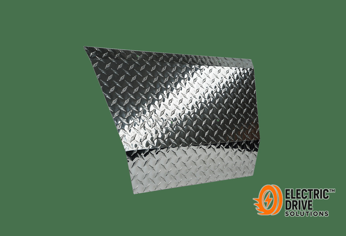 STEELENG Front Shock Cover (Bumper) Aluminum Diamond Plate for EZGO TXT (1996-2001) — Electric Drive Solutions