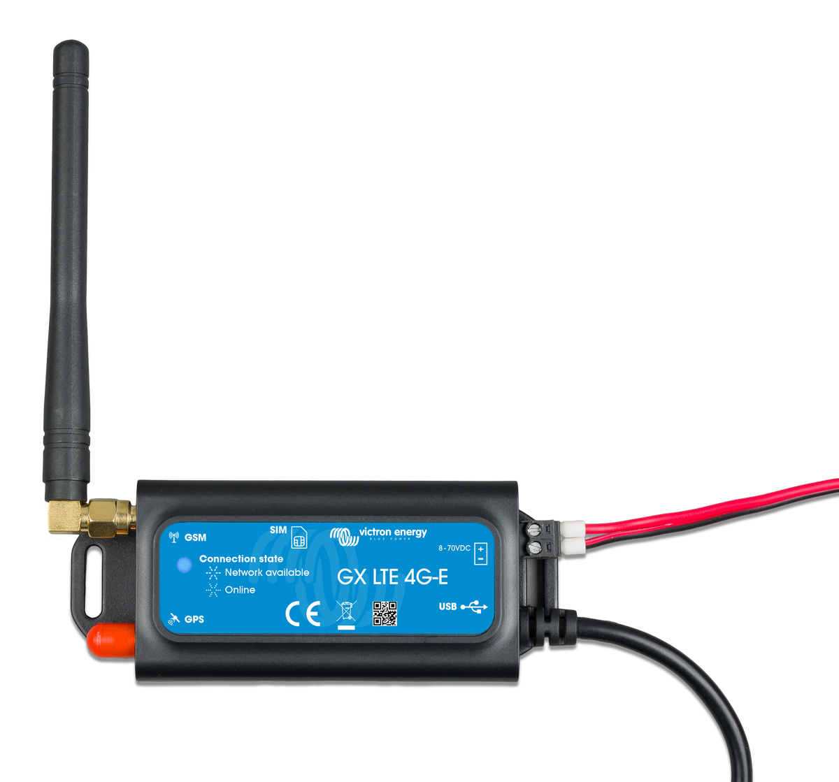 Victron GX LTE 4G-SA (Australia/New Zealand/South America) — Victron OEM alternate angle (SKU GSM100300400)