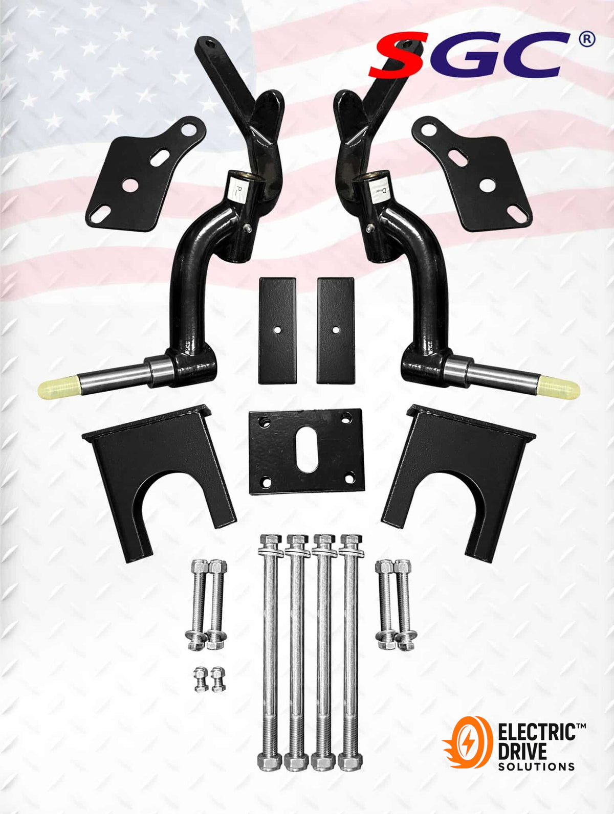 STEELENG Lift Kit, 6-inch Spindle Lift Kit for Club Car DS (2004.5-up) — Electric Drive Solutions