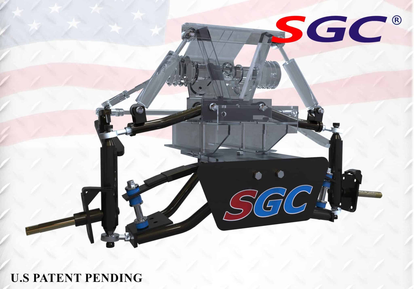 LKPR06 SGC Lift Kit - 6" Heavy Duty Double A-Arm Suspension for Club Car Carryall/Villager (1996-2011)