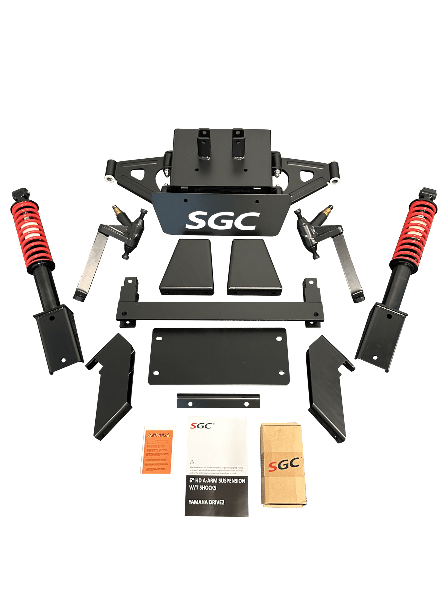LKYM10 SGC Lift Kit - 6" A-Arm kit with Suspension Shocks for Yamaha Drive 2 (2017-up) Electric