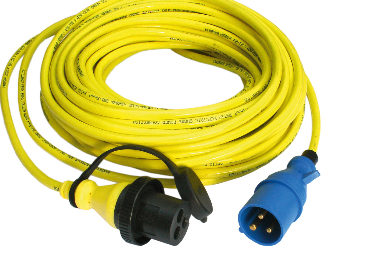Victron Power Inlet stainless with cover 16A/250Vac (2p/3w) — Victron OEM product photo (SKU SHP301602000)