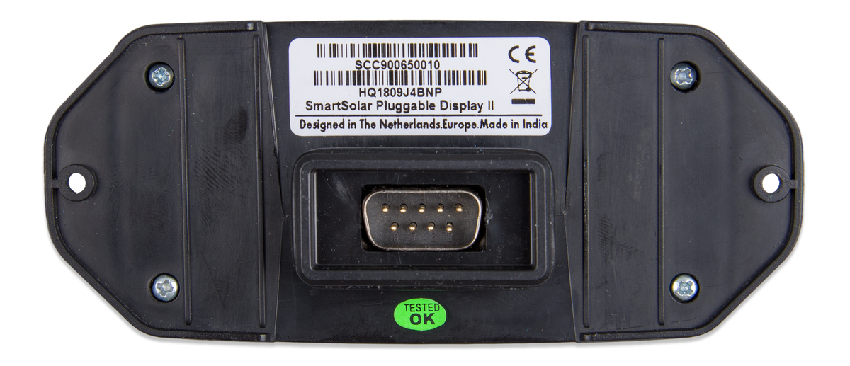 Victron SmartSolar Pluggable Display — Victron OEM alternate angle (SKU SCC900650010)