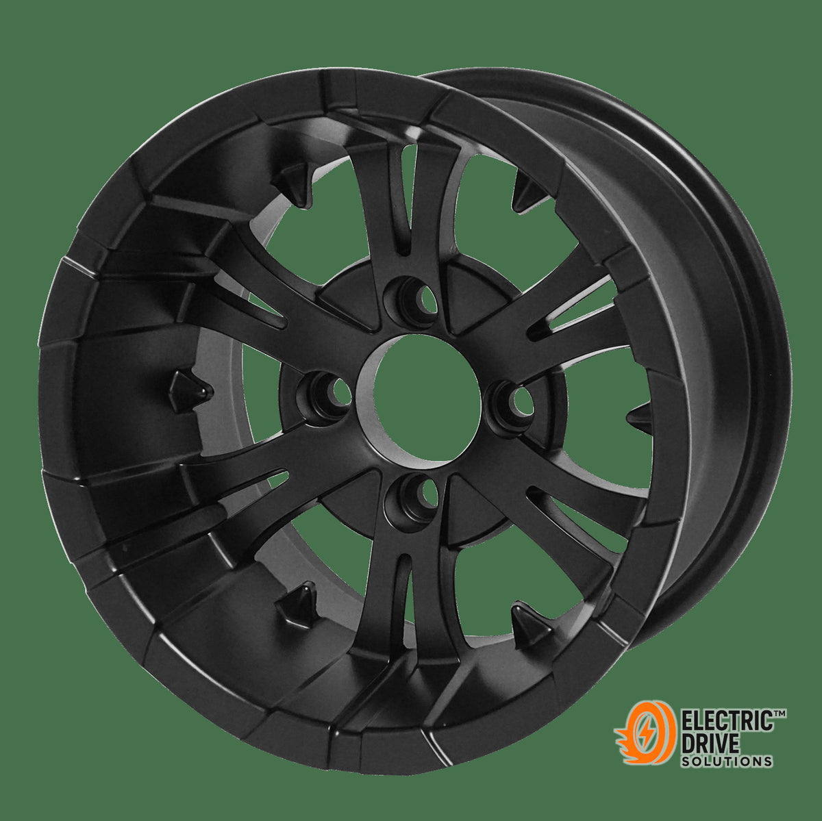 STEELENG 12-inch Vampire Matte Black, Mounted Set of 4 — Electric Drive Solutions