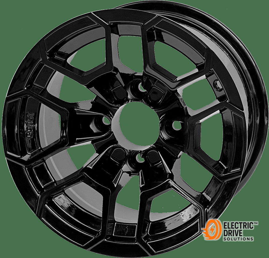 STEELENG 12-inch Talon Glossy Black, Mounted Set of 4 — Electric Drive Solutions