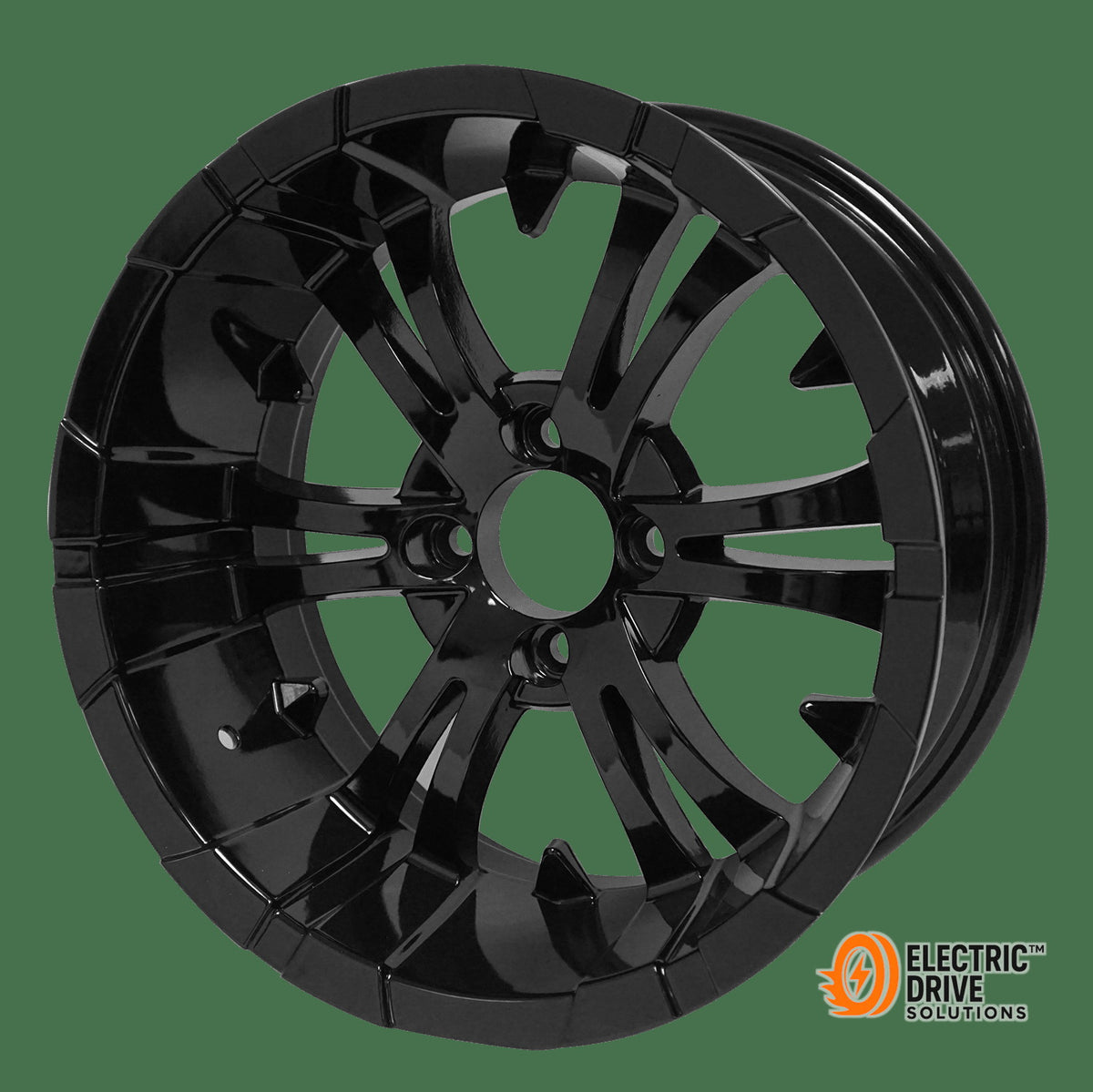 STEELENG 14-inch Vampire Glossy Black, Mounted Set of 4 — Electric Drive Solutions