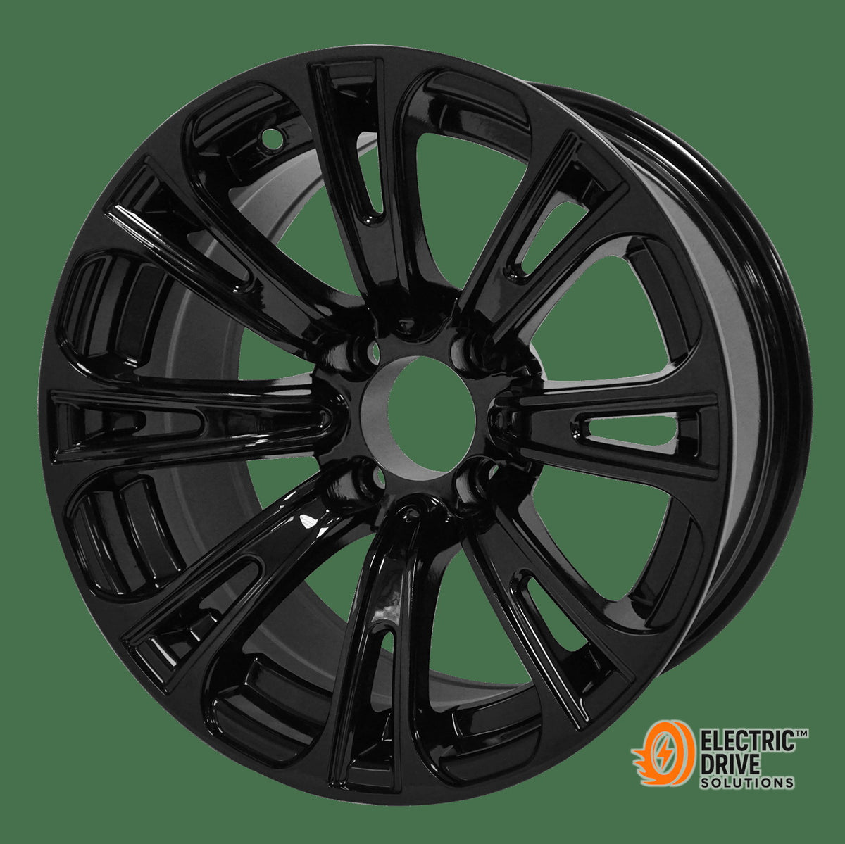 STEELENG 14-inch Voodoo Glossy Black, Mounted Set of 4 — Electric Drive Solutions