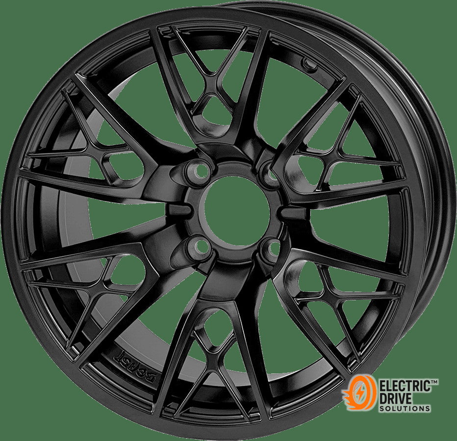STEELENG 14-inch Saber Matte Black, Mounted Set of 4 — Electric Drive Solutions