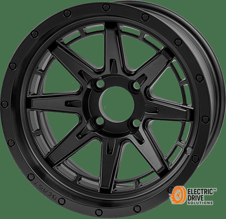 STEELENG 14-inch Wolverine Matte Black, Mounted Set of 4 — Electric Drive Solutions
