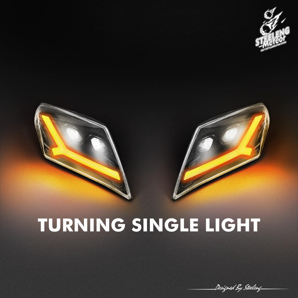 STEELENG Meteor LED DELUXE Light Kit for Yamaha Drive 2 (12 Volt) — alternate view, part LIYM08