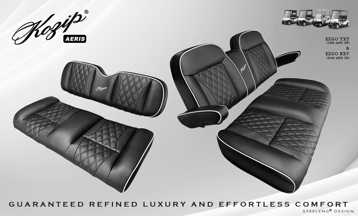 STEELENG Kozip (AERIS) Front and Rear Seat Cushion Set with NOMAD Seat — alternate view, part BNDL-SCTR10-SFTX09-SC0031