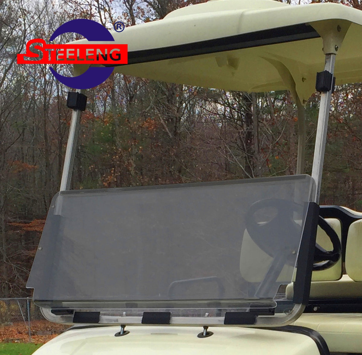 STEELENG Windshield Tinted Foldable for YAMAHA G22 — second view, part WSYM04