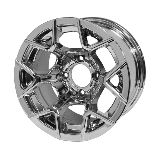 STEELENG 12″ Rally Chrome Wheel - Aluminum Alloy — single wheel product photo (SKU WH1228)