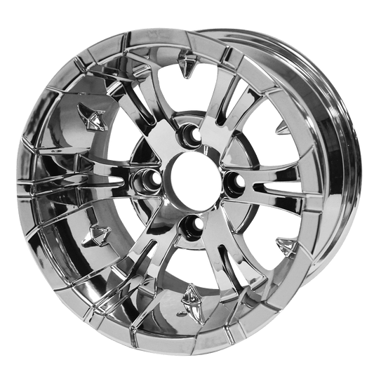 STEELENG 12″ Vampire Chrome Wheel - Aluminum Alloy — single wheel product photo (SKU WH1243)