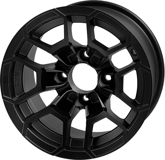 STEELENG 12″ Talon Matte Black Wheel - Aluminum Alloy — single wheel product photo (SKU WH1273)