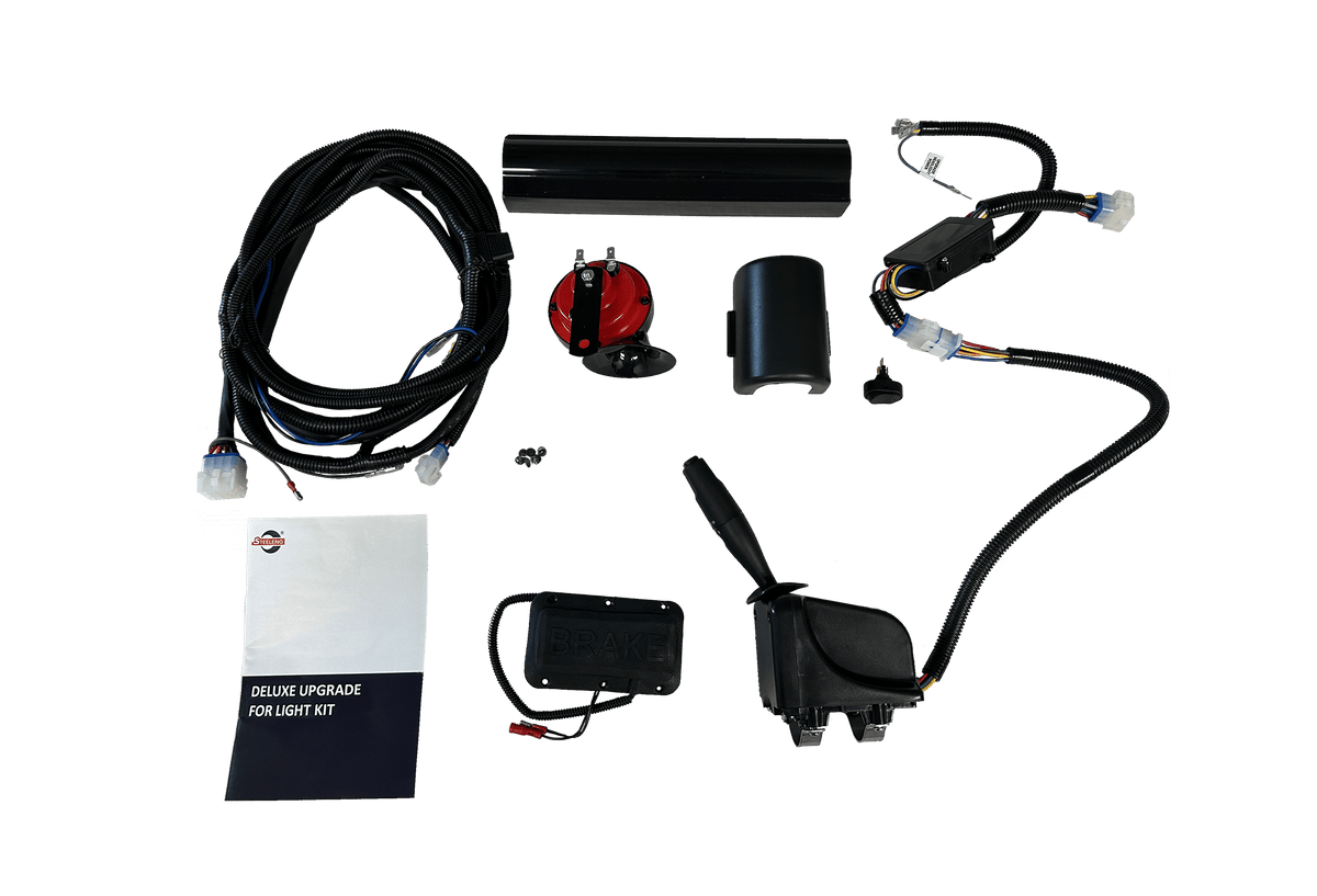 STEELENG Deluxe Light Kit for all Carts except Club Car Precedent (Brake, Horn, Turn signal and Harness) — product view (SKU LIDX02)