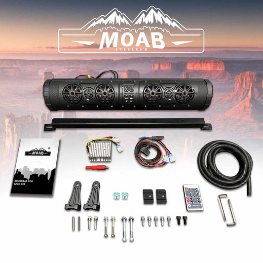 STEELENG MOAB DX800 Bluetooth LED Soundbar for EZGO TXT — product view (SKU RATX01)