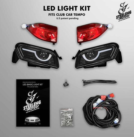 STEELENG Meteor LED BASIC Light Kit for Club Car Tempo (12 Volt) — product view (SKU LITP01)