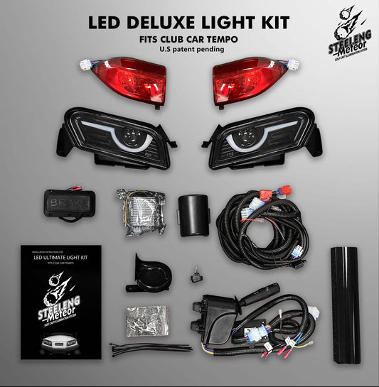 STEELENG Meteor LED DELUXE Light Kit for Club Car Tempo (12 Volt) — product view (SKU LITP02)
