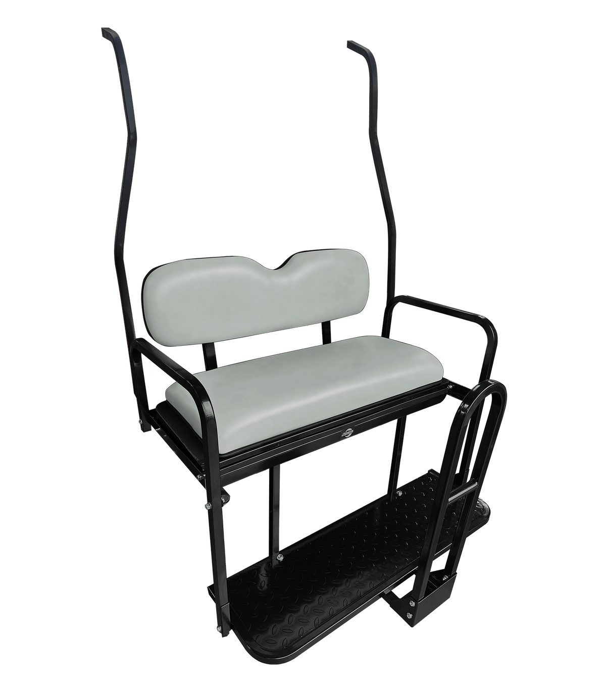 STEELENG NOMAD Rear Flip Seat, Club Car DS New Style (2000.5-2013) with Dove Gray — alternate view, part BNDL-SFDS09-SC0028
