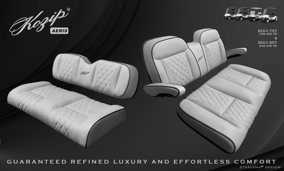 STEELENG Kozip (AERIS) Front and Rear Seat Cushion Set with NOMAD Seat — alternate view, part BNDL-SCTR13-SFTX09-SC0034