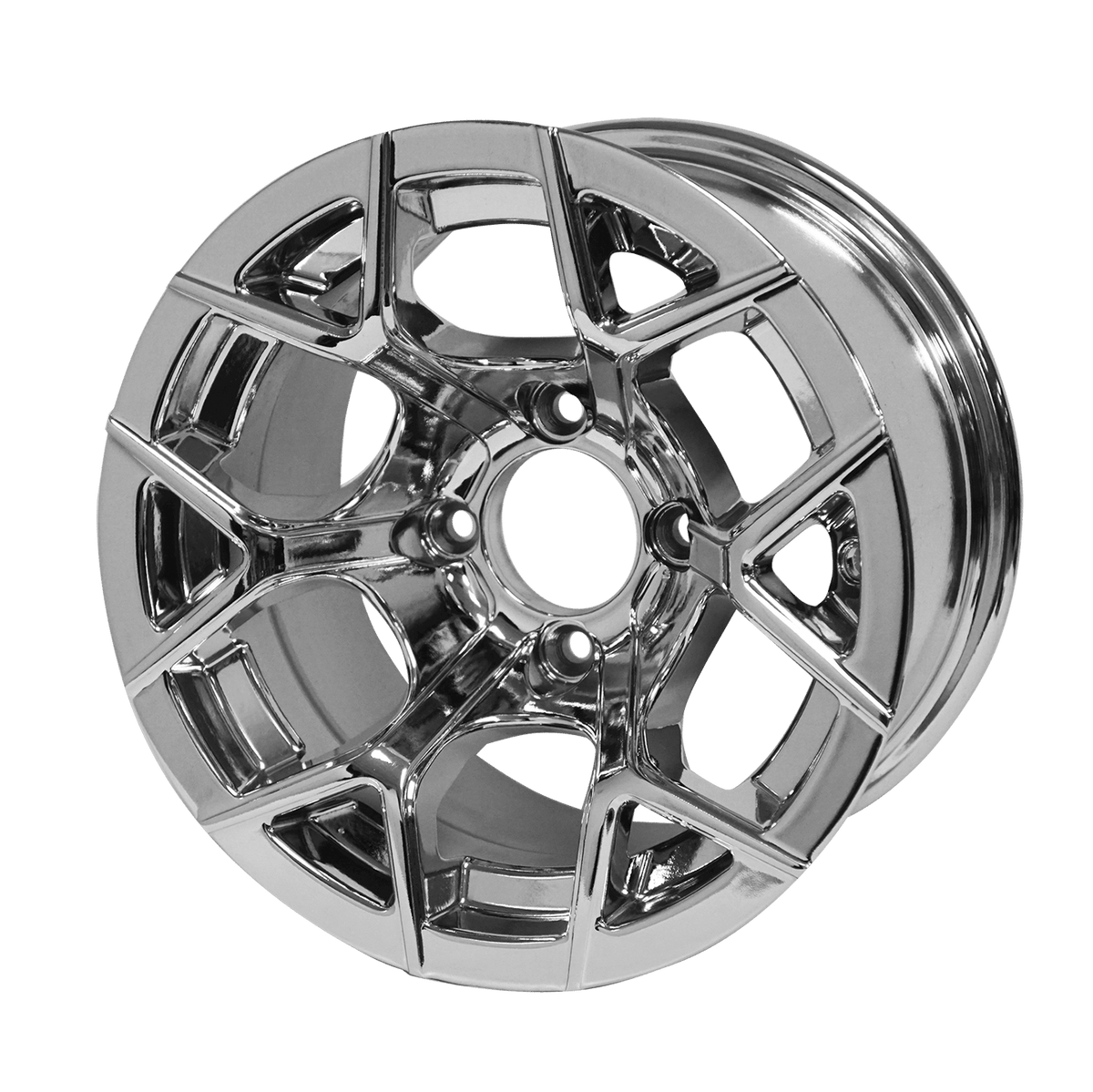 STEELENG 12-inch Rally Chrome, Mounted Set of 4, part WH1228