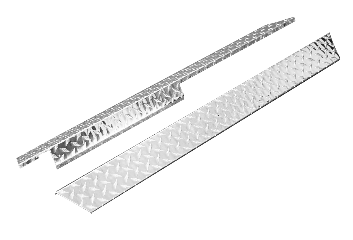 STEELENG Rocker Panels Polished Aluminum Diamond Plate for Club Car DS (1982-up) (set of 2), part RPDS01