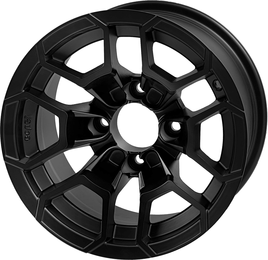 STEELENG 12-inch Talon Matte Black, Mounted Set of 4, part WH1273