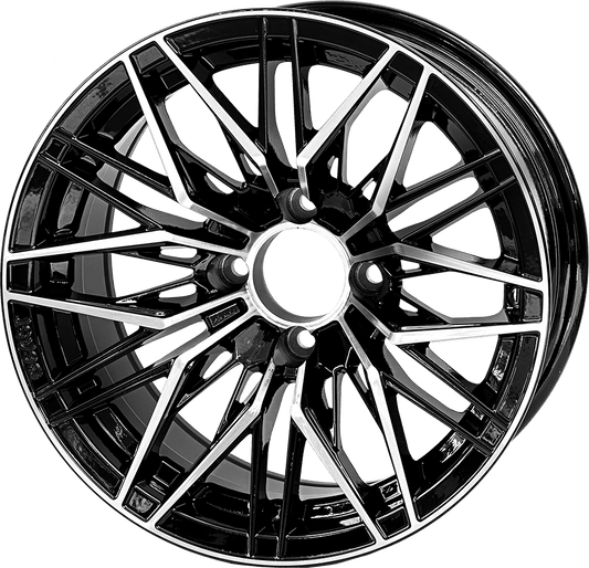 STEELENG BEAST 14-inch Hornet Machined Black, Mounted Set of 4, part WH1435