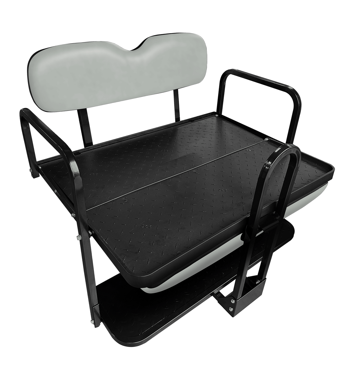STEELENG NOMAD Rear Flip Seat, Yamaha Drive 2 with Dove Gray Cushion Set, part BNDL-SFYM10-SC0028