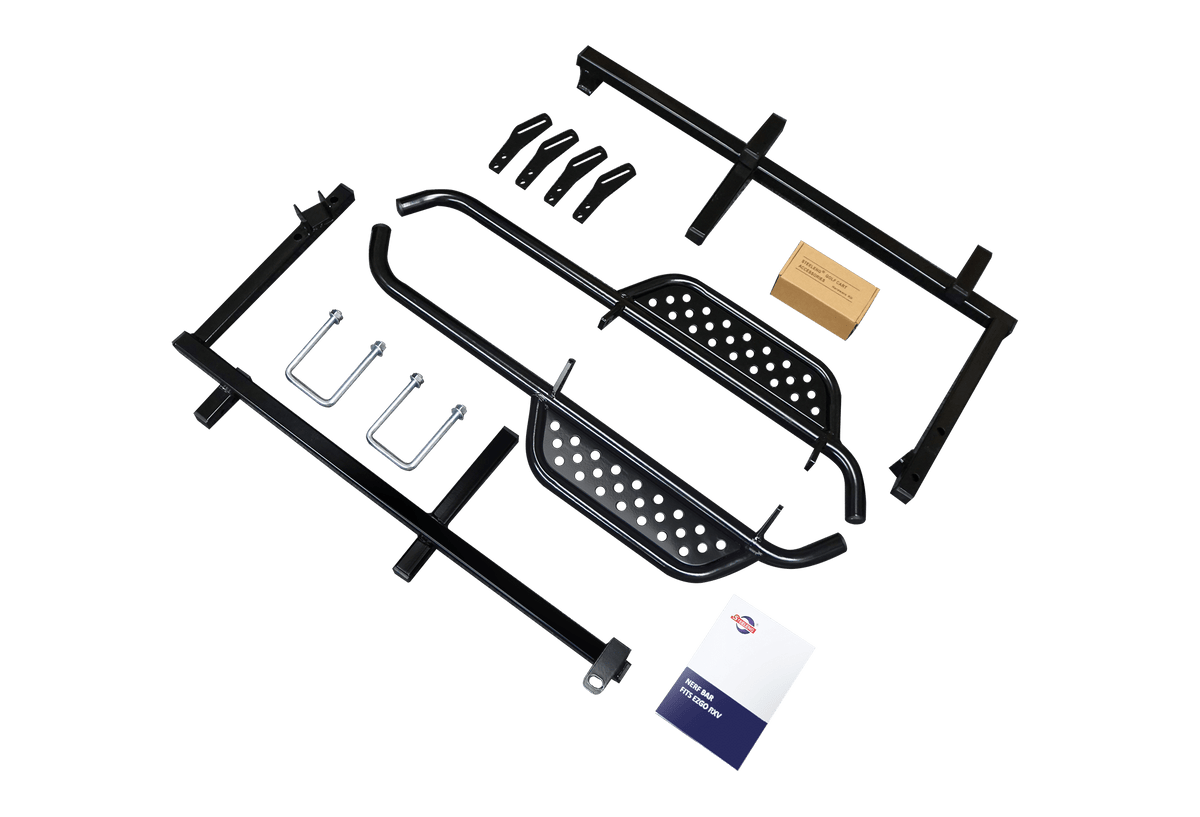 STEELENG Nerf Bars (Running Boards) for EZGO RXV (set of 2) (2006-2022), part NBRX01