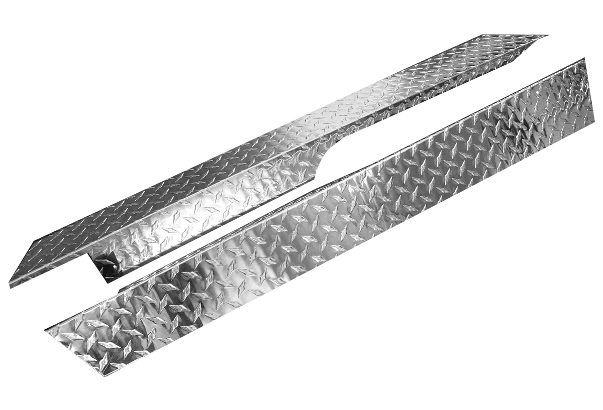 STEELENG Rocker Panels Polished Aluminum Diamond Plate for Club Car Precedent (2004-up) (Set of 2), part RPPR01