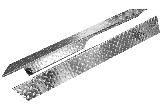 STEELENG Rocker Panels Polished Aluminum Diamond Plate for Club Car Precedent (2004-up) (Set of 2), part RPPR01