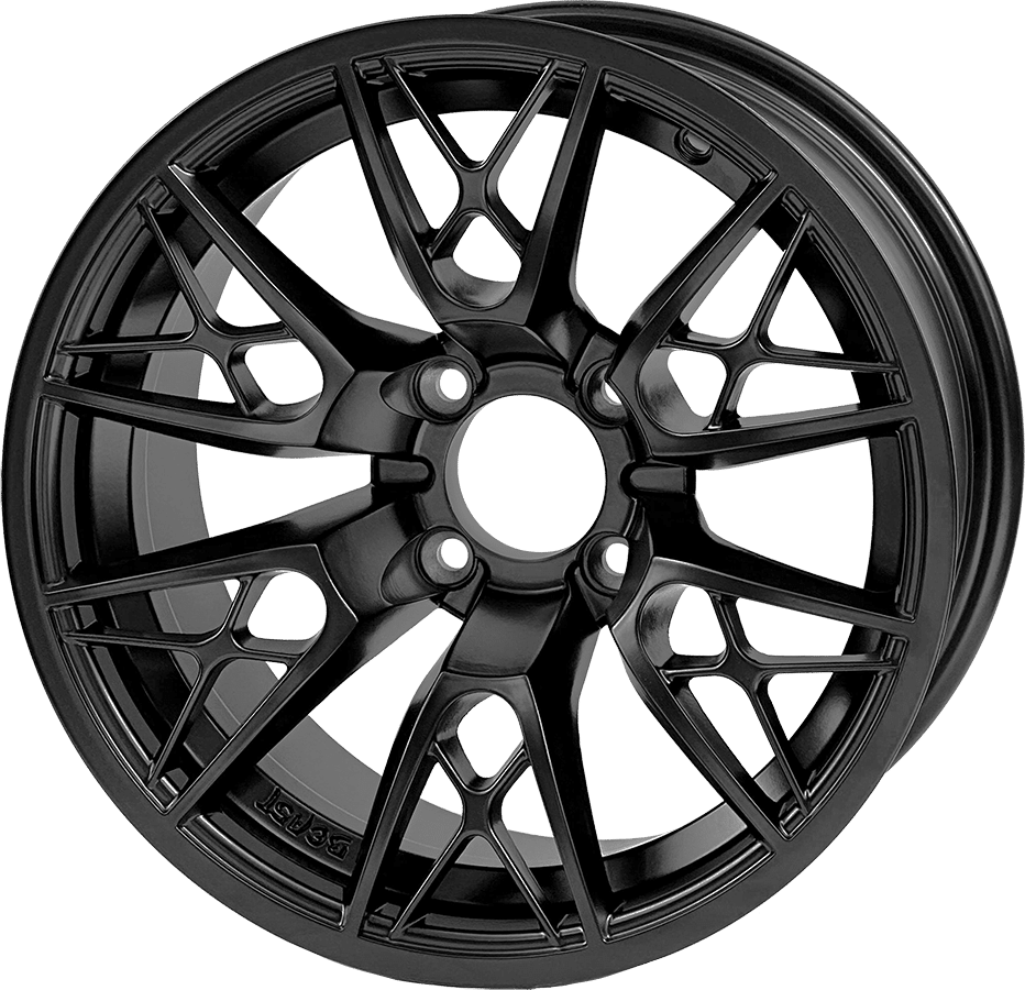 STEELENG 14-inch Saber Matte Black, Mounted Set of 4, part WH1442