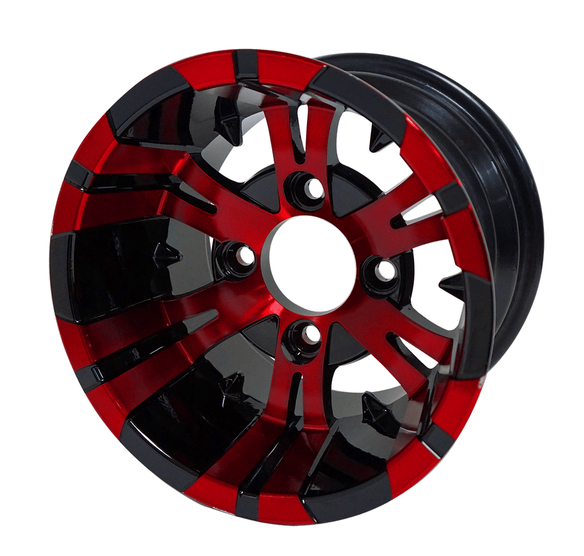 STEELENG 10-inch Vampire Red/Black, Mounted Set of 4, part WH1024