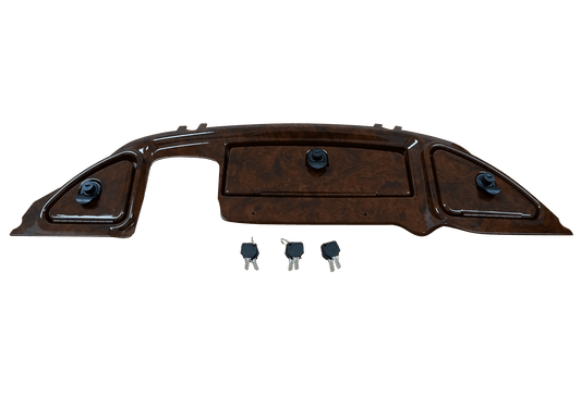 STEELENG Club Car Precedent Replacement Wood Grain Dashboard w/ Locking Glove Boxes (2008-up), part DAPR03